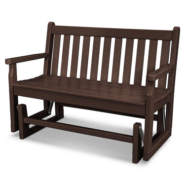 POLYWOOD Traditional Garden 48-inch Glider - Mahogany